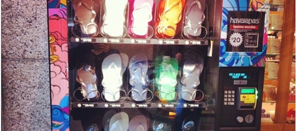 Havaiana cheap vending machine